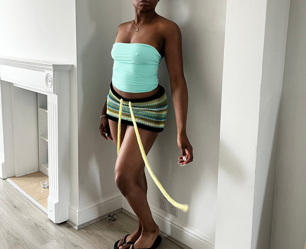 Micro knit skirt