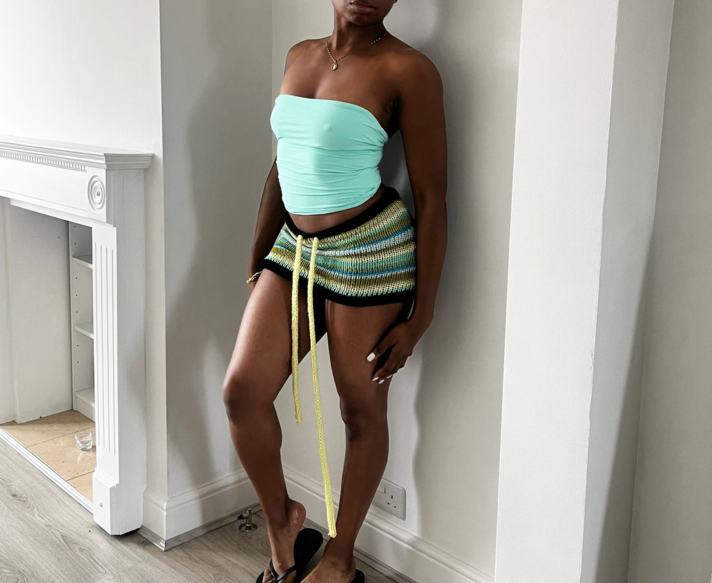 Micro knit skirt